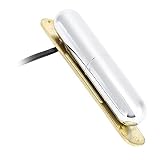 Dilwe Alnico V Magnet E-Gitarren-Tonabnehmer, Single-Coil-Lippenstift-Röhren-Tonabnehmer mit Einfacher Installation für E-Gitarre, Zigarrenschachtel-Gitarre, DIY-Wartungsaustausch (SILVER)