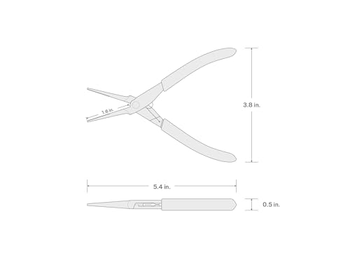 TEKTON mini alicates de punta PMN01001 con acabado de alta resistencia y precisión 8