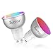 Bombilla LED WiFi Inteligente GU10 RGB Luces Fría 5W=50W Equivalente 500LM Lámpara Multicolor Regulable Ahorro de Energia No Requiere Hub Compatible con Alexa, Google Home y Smart Life,2 Pcs
