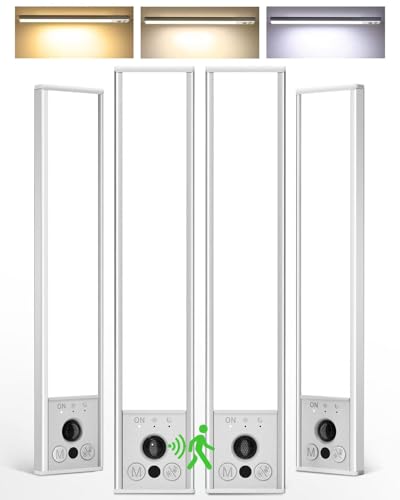EZVALO 4-Pack Under Cabinet Lights, 2300mAh Rechargeable Motion Sensor Light