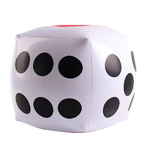 Zhangpu Dados Inflables Gigantes de 38cm, Dados Inflables Divertidos de PVC para Interior y Exterior, Juego Amplio, Fiesta EN LA Piscina