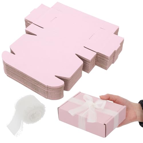 30 Pack Pink Shipping Boxes – 5.7