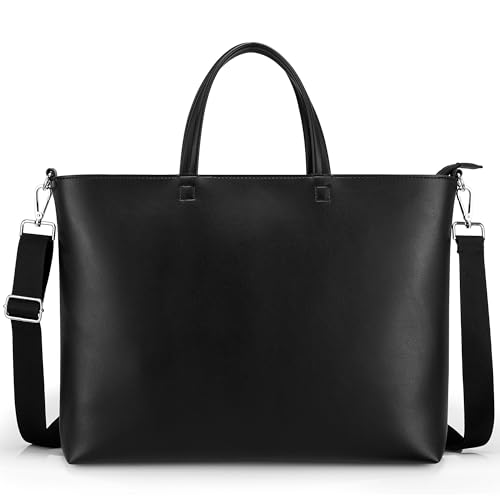 Image of KALIDI Tote Bag Zipper Shoulder Bag Faux Leather Purses Satchel for Women Casual Handbag Work Dating College