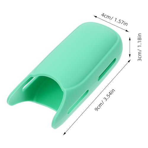 Funda protectora de silicona para plancha de pelo, resistente al calor, color verde claro miniatura 2