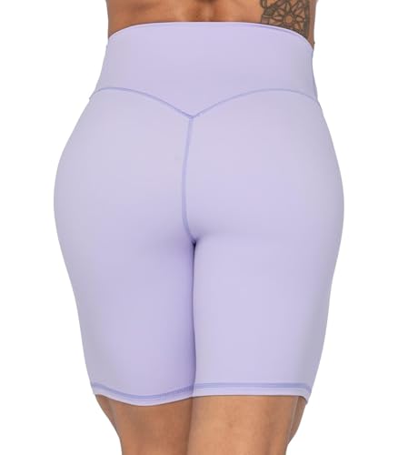 Image of Sunzel No Front Seam High Waist Biker Shorts for Women, Squat Proof Yoga Workout Gym Bike Shorts | 3, 5 Or 8-Inch Inseam, High Waisted, Tummy Control, No Front Seam, Buttery Soft, Compression Fit, Squat Proof