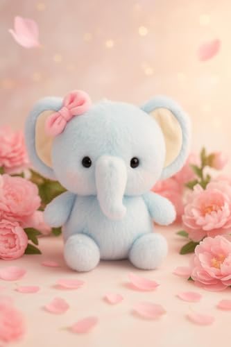 Image of SCOOBA Tiny elphant Soft Toy 23cm Height for Your Loved Ones (Tiny Elephant with Bow)