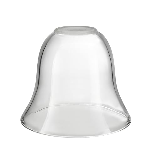 Image of Aspen Creative 23625-60-3, Clear Glass Shade For Lighting Fixture /Vanity Light /Wall Light, Size: 5-3 /8 inch D x 4-3 /4 inch H, 3Pcs /Pack