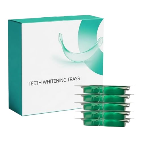 Bandejas Blanqueamiento Dentals, 5 Pares Kits Protectores Bucales para Blanqueamiento Dentals, Protector Bucal para Blanqueamientos por Bruxismo, Kits Bandejas Blanqueamientos Dientes Sabor Menta