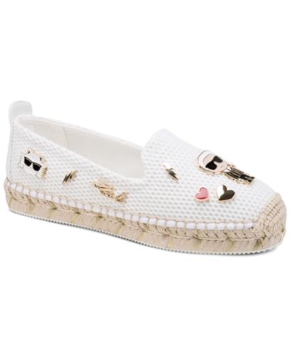 Image of Karl Lagerfeld Women's Michaela Slip on Espadrille Sandal with Pins