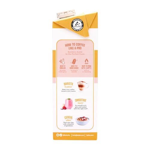 Koita Oat Milk (1L) - Made from Italian Oats, No Added Sugar, Vegan, Plant-Based, Barista Friendly