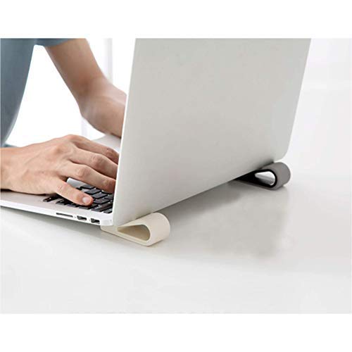 Preisvergleich Produktbild Suszian Laptop-Ständerhalter, universeller Laptop-Ständer Rutschfester Silikon-Laptop-Halter Tragbarer Tastaturständer für Laptop / Notebook / Tablet-Carbon