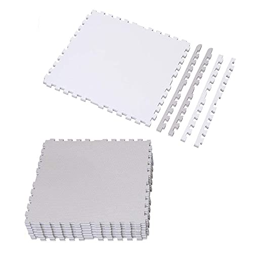 アイリスオーヤマ ジョイントマット 極厚1.8cm 60×60cm 16枚組 ノンホルムアルデヒド 洗える グレー / ホワイト JMRN-616