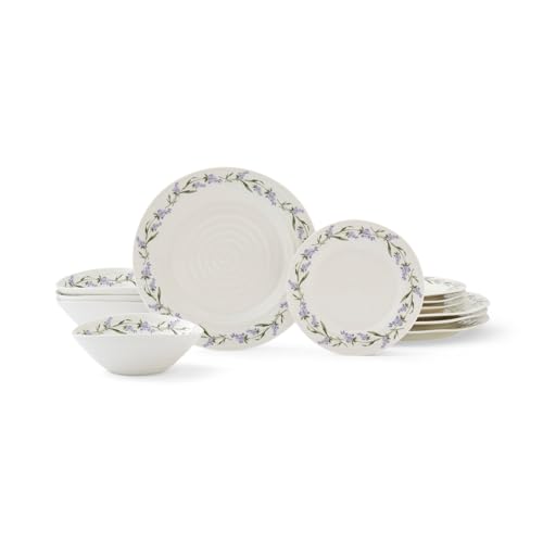 Spode Lavandula 12 Piece Dinnerware Set | Made from Porcelain