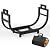 GAVISCITY 30 Inch Firewood Rack Outdoor Indoor with Handle and Log Carrier Bag, Stable Metal Wood Rack Heavy Duty Log Holder for Fireplace Patio Deck, Rustproof Firewood Storage Organizer Tool, Black