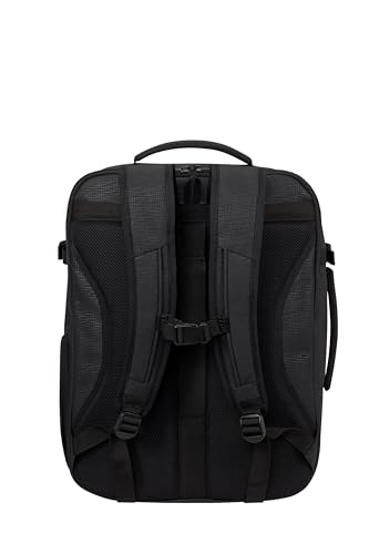 Image of Samsonite Roader Cabin Backpack 40 x 30 x 20 cm Hand Luggage for Ryanair, Wizz Air & Vueling, Underseat Bag with Laptop Compartment 15.6 Inches, 26 L, 0.70 kg, deep black, M, EasyJet