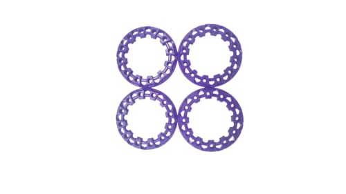 Ruedas de 6 pulgadas con tapas de buje moradas para repuestos de motocicletas quad y ATV de playa