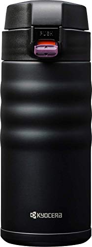 Kyocera Ceramic Insulated Travel Mugs, Silver, MB-12F-SS 12 oz