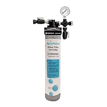 Scotsman AP1-P AquaPatrol Plus Single Water Filtration System, Ice Machine Filter, Removes Sediment and Odor, Compact Design, NSF Certified, Silver, Scotsman Ice Maker Parts for Beverage Equipment
