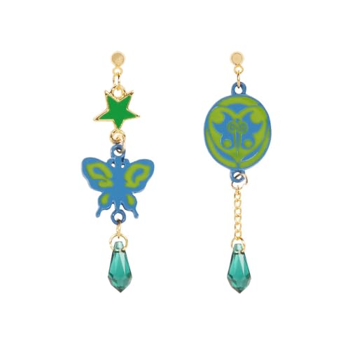 Anime JJBA Dangle Earrings Props Cosplay Costume Accessories for Fans Decor Christmas Halloween Party Comic Con