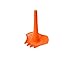Quut Triplet All In One Rake, Shovel, and Sifter Beach Toy - Orange