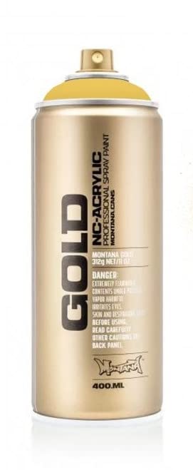 Montana Gold - Acrylic Spray Paint (Banana G1030) Semi Gloss - All Purpose for Wood, Metal, Concrete, Glass and DIY 400ml Can