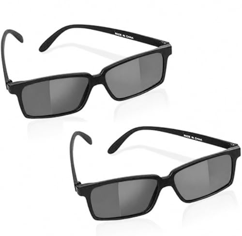 ArtCreativity Spy Glasses for Kids (Set of 3) See Behind You Sunglasses with Rear View Mirrors - Fun...