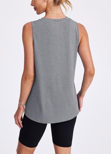 Image of Womens Workout Tank Tops Lightweight Sleeveless Shirts for Women Loose Fit Tops for Athletic Running Tennis Yoga