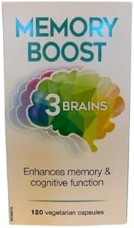 3 Brains Memory Boost, Enhances Memory & Cognitive Function, 120 Capsules