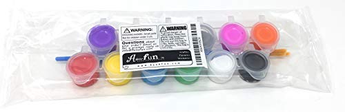 Kids Acrylic Paint Set - 12 Colors + 2 Brushes Pumpkin Paint Small Acrylic Paint Set Acrylic Paint Set for Kids Mini Paint Set Acrylic Painting for Kids Acrylic Paint for Kids Mini Kids Paint