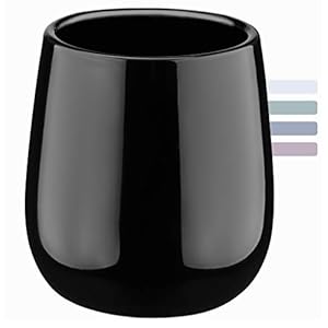 KADAX Tandenborstelbeker van keramiek, badkamerbeker, tandenborstelhouder, 9,5 x 9,5 x 10 cm, badbeker voor badkamer…