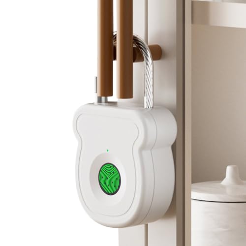 Bkljkf Candado Biométrico De Huella Dactilar | Candado Sin Llaves Para Taquillas De Gimnasio,Candado Inteligente Impermeable Con Huella Digital Recargable Para Mochilas Cajas Viajes Escuela Y Armario