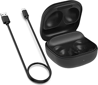 Charging Case Compatible with Samsung Galaxy Buds Pro, Replacement Case Compatible with Galaxy Buds Pro Charger case with Bluetooth Pairing Sync Button Large Capacity - Black