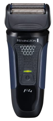Remington F4 Men's Electric Shaver (Cordless, Wet & Dry, Foil Shaver, Flexible Cutting with Pivoting Head, Pop-up Detail Trimmer, 3-Day Stubble Styler Guard, 50-Minute Usage, 4-Hour Charge) F4002
