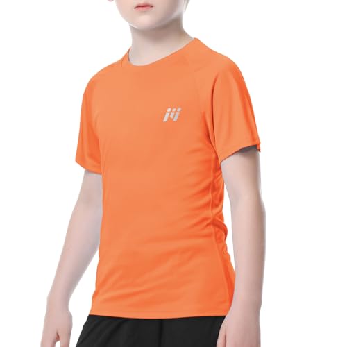 MEETWEE Jungen Rash Guard Kurzarm Kinder Badeshirt UV Schutz UPF...