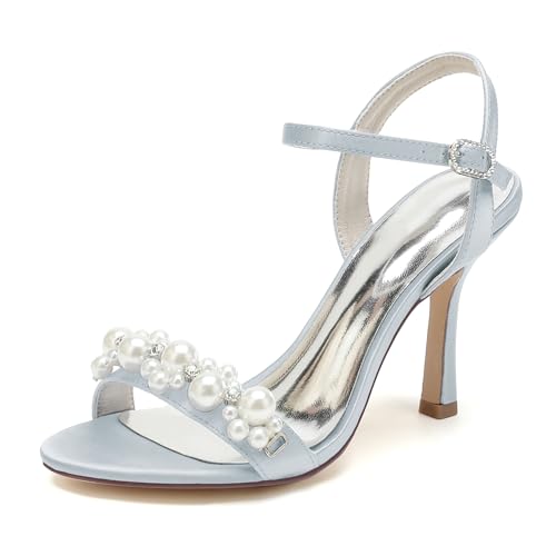 Chaussure talon aiguille femme sexy 9.5cm en satin noble pour mariée exigeante
