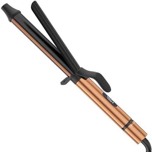 1.25 inch Long Barrel Curling Iron, Extra-Long Curling Wand with ...
