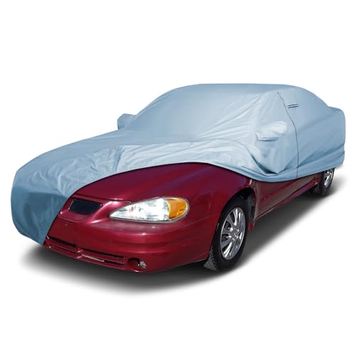 Image of Car Cover Waterproof All Weather for 1992-2005 Pontiac Grand Am | Heavy Duty Custom Fit Hail UV Sun Rain Snow Dust Protection Covers for Automobiles Outdoor Indoor Full Exterior (Sky Gray)