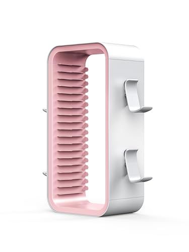 Image of Video Games Discs Storage Tower for PS5 /PS4 /XBOX /NS,Store 18 Games with 4 Controller Holders (Pink)