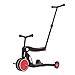 LLSS Triciclo per Scooter 5 in 1 per Bambini Scooter Scooter Pieghevole, Balance Bike Child Ride On Toy Boy Girl Scooter Bambino Regolabile Regalo di Compleanno Giocattoli, 2-6 Anni Bambino,Rosso