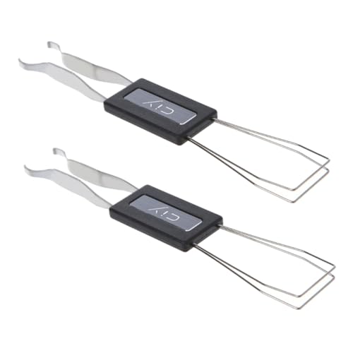 FELTECHELECTR 2 Piezas Extractor de Teclas Mecánico para Teclado de Herramienta Duradera de Metal y Abs para Quitar y Ajustar Teclas Compatible Mayoría de Teclados Compactos Accesorio