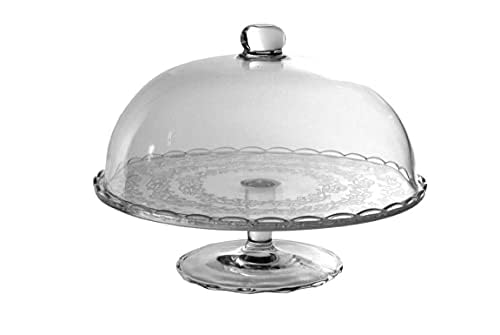 Maury's Alzatina Realizzata In Vetro Resistente 17 X 28cm Ideale Per Dolci, Con Design Elegante e Versatile