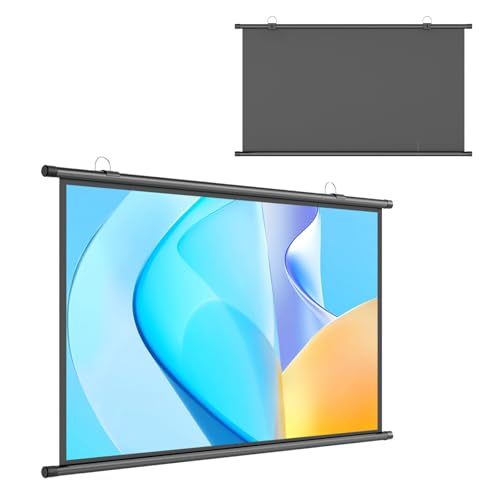 Pantalla Manual Para Proyector 60 Pulgadas 16:9 Blanco Mate