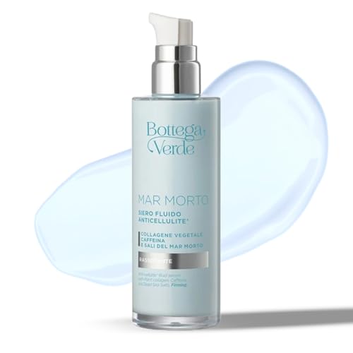 Bottega Verde - Mar Morto, Siero Fluido Corpo, Anticellulite, 100 ml, Arricchito con Collagene Vegetale, Caffeina e Sali del Mar Morto, Rassodante, Anti Inestetismi e Buccia d'Arancia