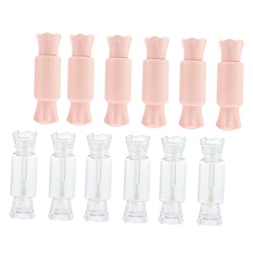 minkissy 12 Piezas Accesorios De Maquillaje Brillo De Labios Kit Para Hacer Brillo De Labios Brillo De Labios En Tarro Kit De Labios Brillo De Labios Teléfono Delineador De Labios