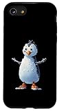 Pingüino Caricatura con Nieve y Botas de Invierno Carcasa para iPhone SE (2020) / 7/8