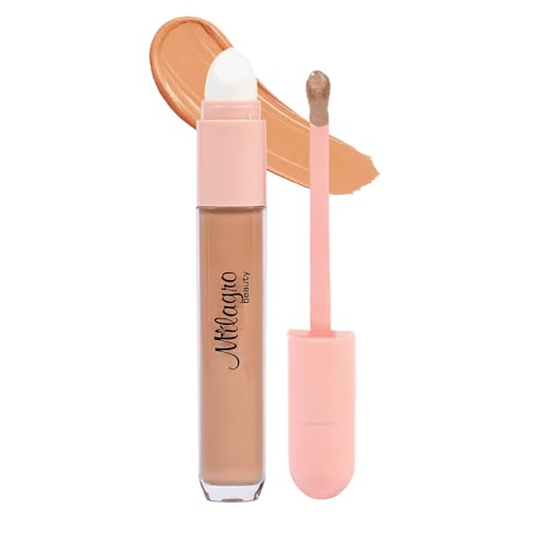 Image of Milagro Beauty Premium Wizard Concealer (6 ml) | Full Coverage, Matte & Poreless, Easily Blendable | Longlasting Creaseless Formula Covers Dark Spots | Highlighting & Contouring | All Skin Type (Sand)