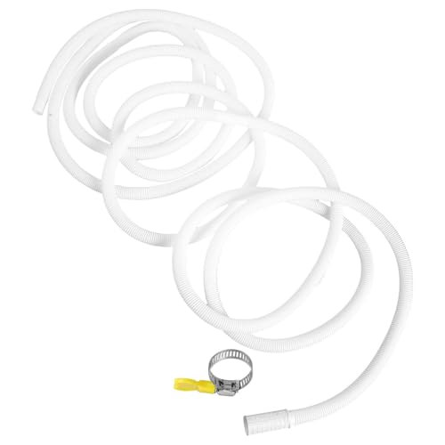 MAGICLULU Manguera de Drenaje y Resistente al Frío para Aire Acondicionado de Repuesto Flexible de PE y Abs Abrazadera de Acero Inoxidable, Fácil de Instalar