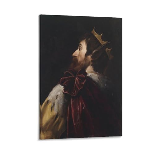 King Medesキャンバスポスター壁アートの装飾リビングルームの寝室の装飾のための絵画の印刷キャンバスポスター寝室の装飾スポーツ風景オフィスルームの装飾ギフト 16x24inch(40x60cm)