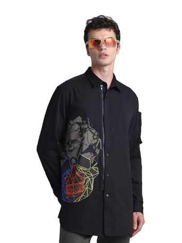 Image of Jack & Jones Men's Cotton Cartoon Regular Fit Shirt