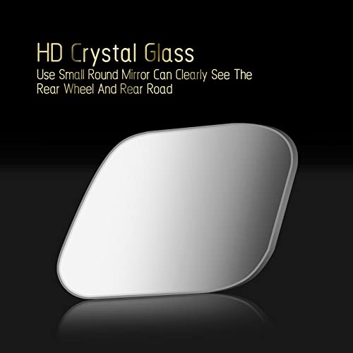 2 pcs Blind Spot Mirrors, HD Glass Convex 360° Wide Angle Side Rear View Mirror with ABS Housing for Cars SUV and Trucks